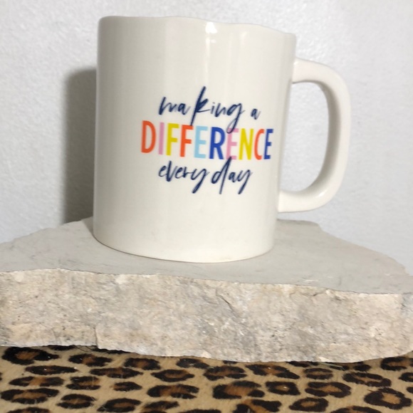 Making a Difference Inspirational Statement COFFEE Drink Mug Cup Jumbo Size NEW! - Picture 5 of 7